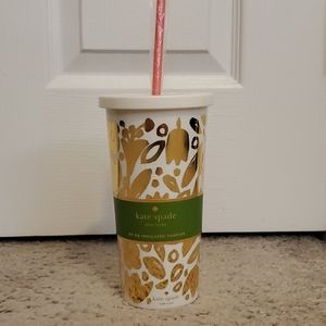 Always Flowers Insulated Tumbler w/ Straw